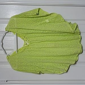 Semi-sheer Animal print Top